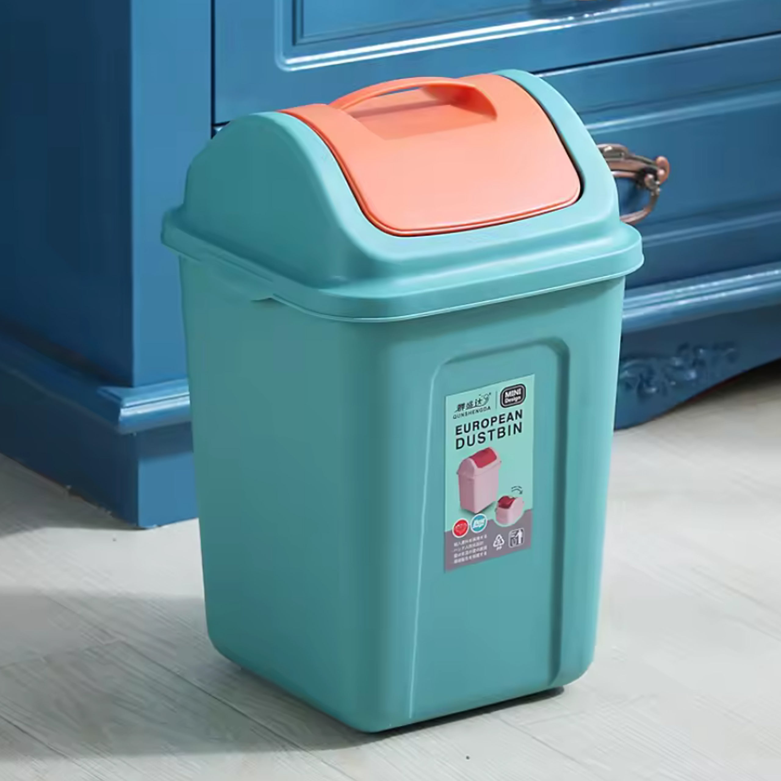 Trash Bin Container for Waste Segregation Plastic Tilt 10 L