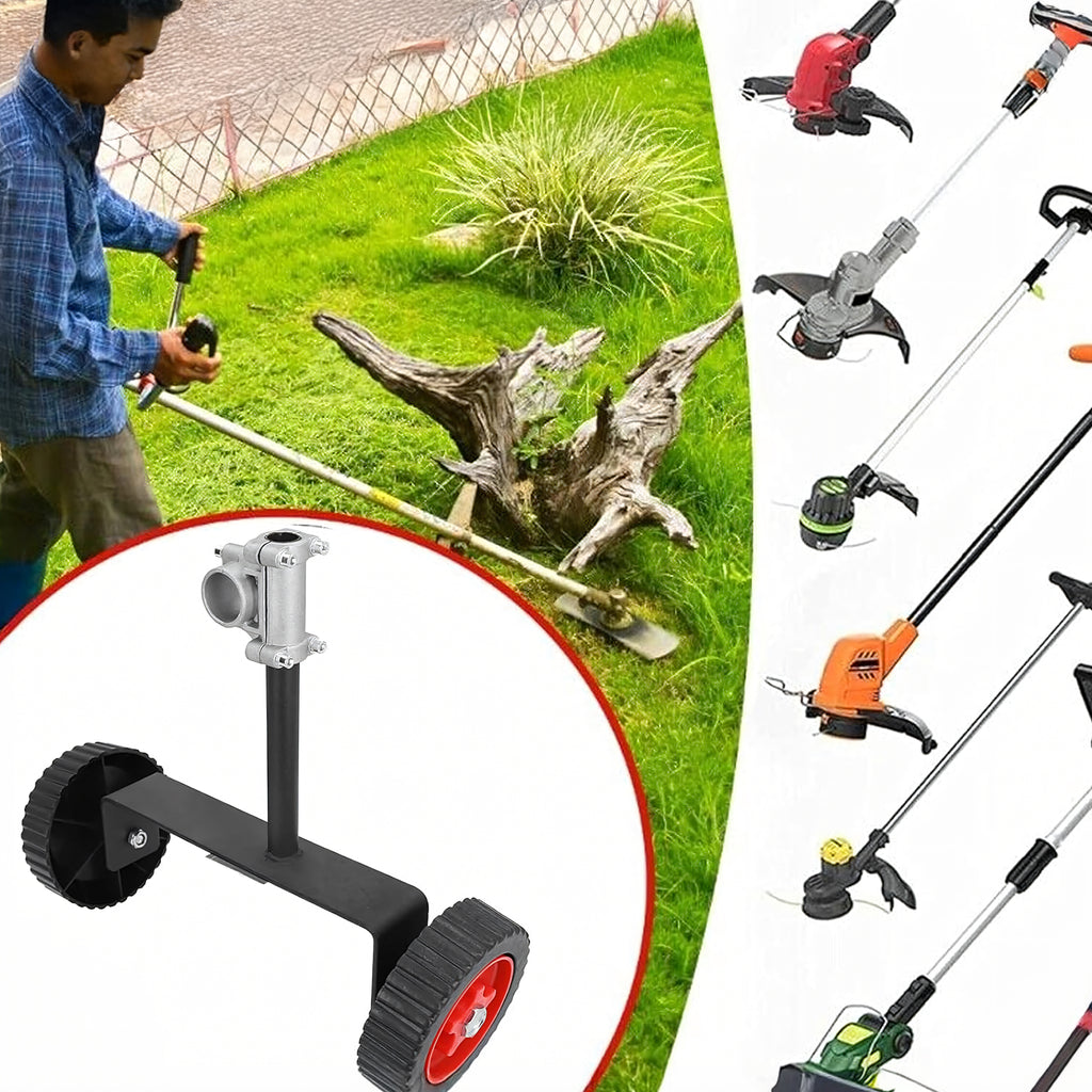 Universal Metal Support Wheels for Lawn Mower and Trimmer 26-28 mm