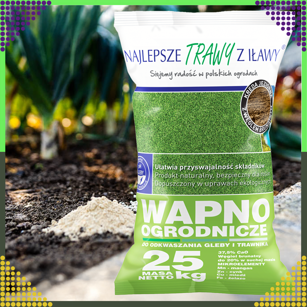 Premium Lime for Soil and Lawn Deacidification Fertilizer 25kg Bag