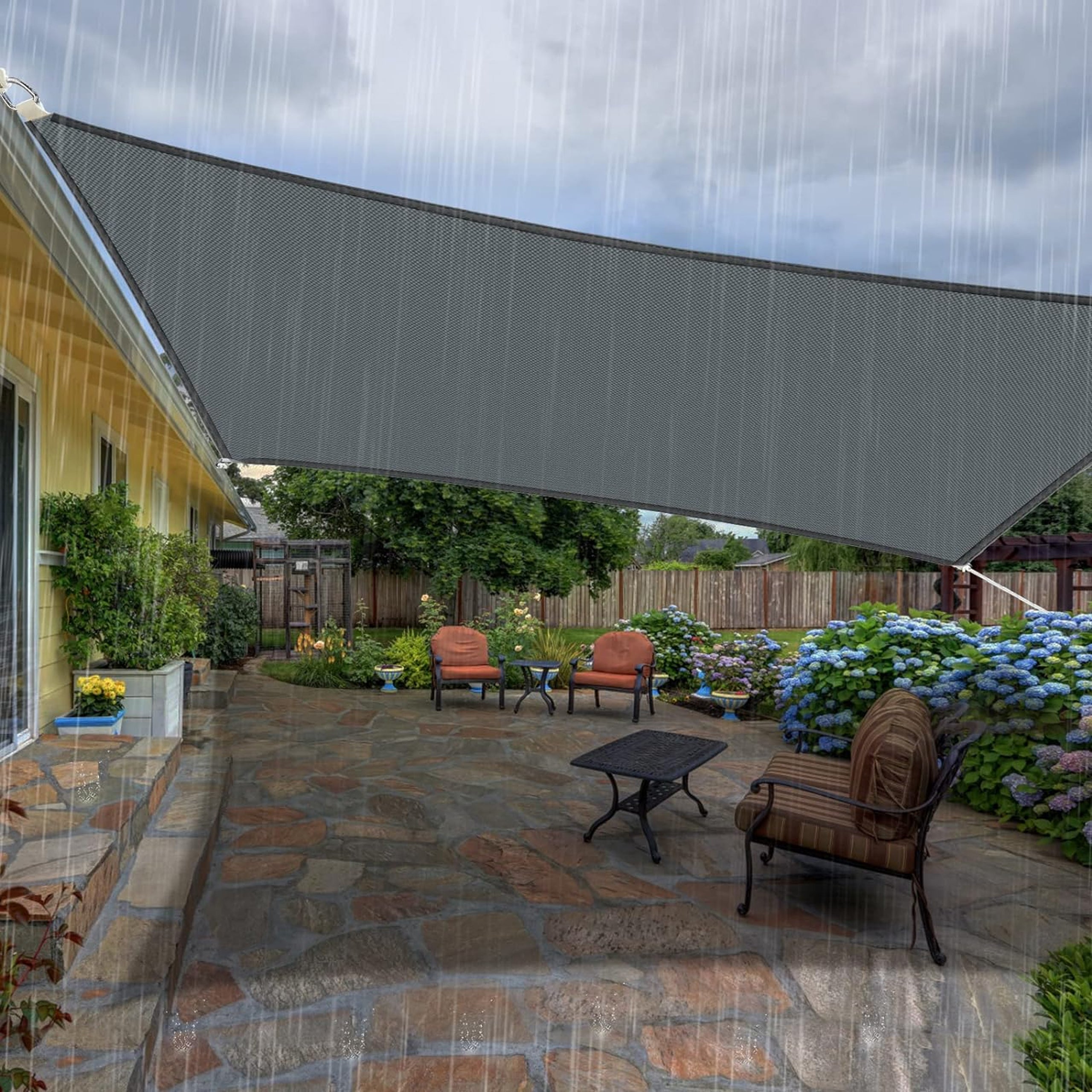 Rectangular Garden Sunshade Sail 3x3m