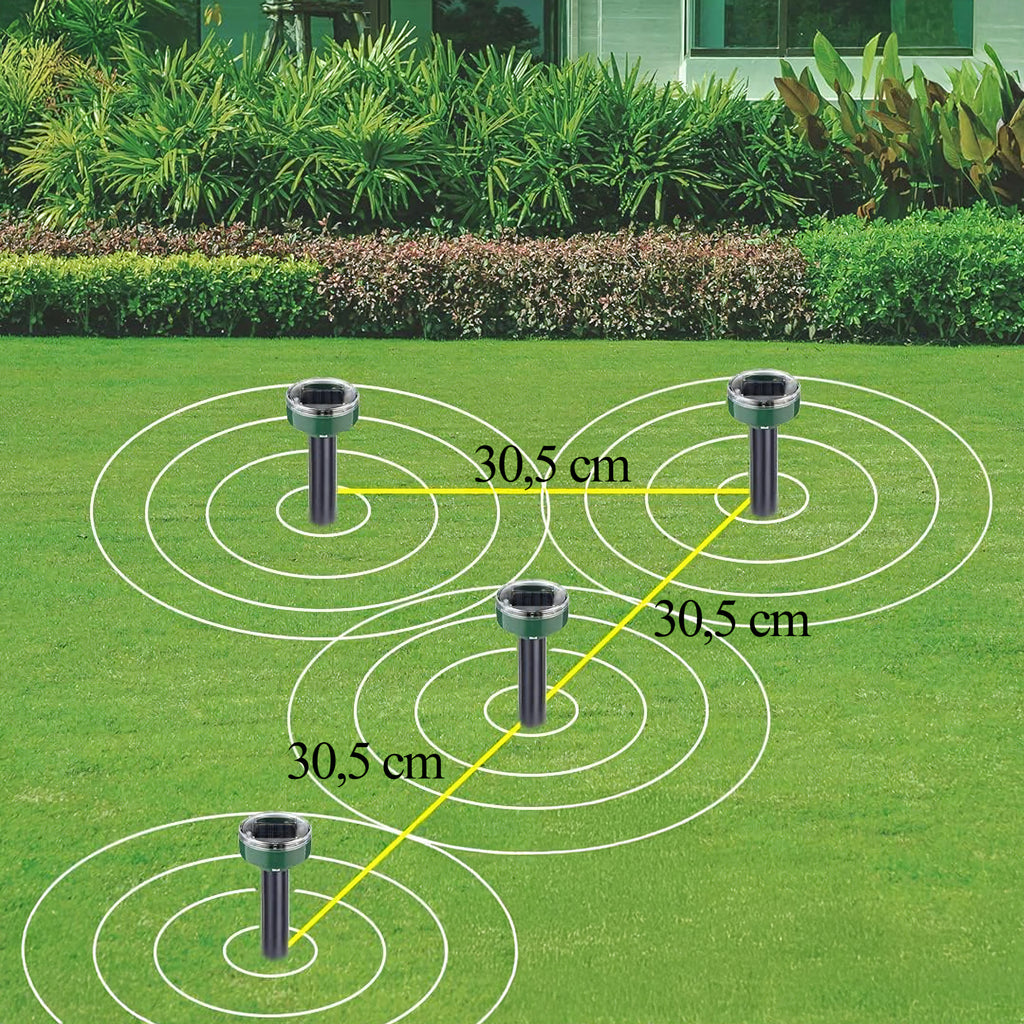 600x päikesepatareiga mutipeletaja ultraheliga tugev komplekt 4 tk