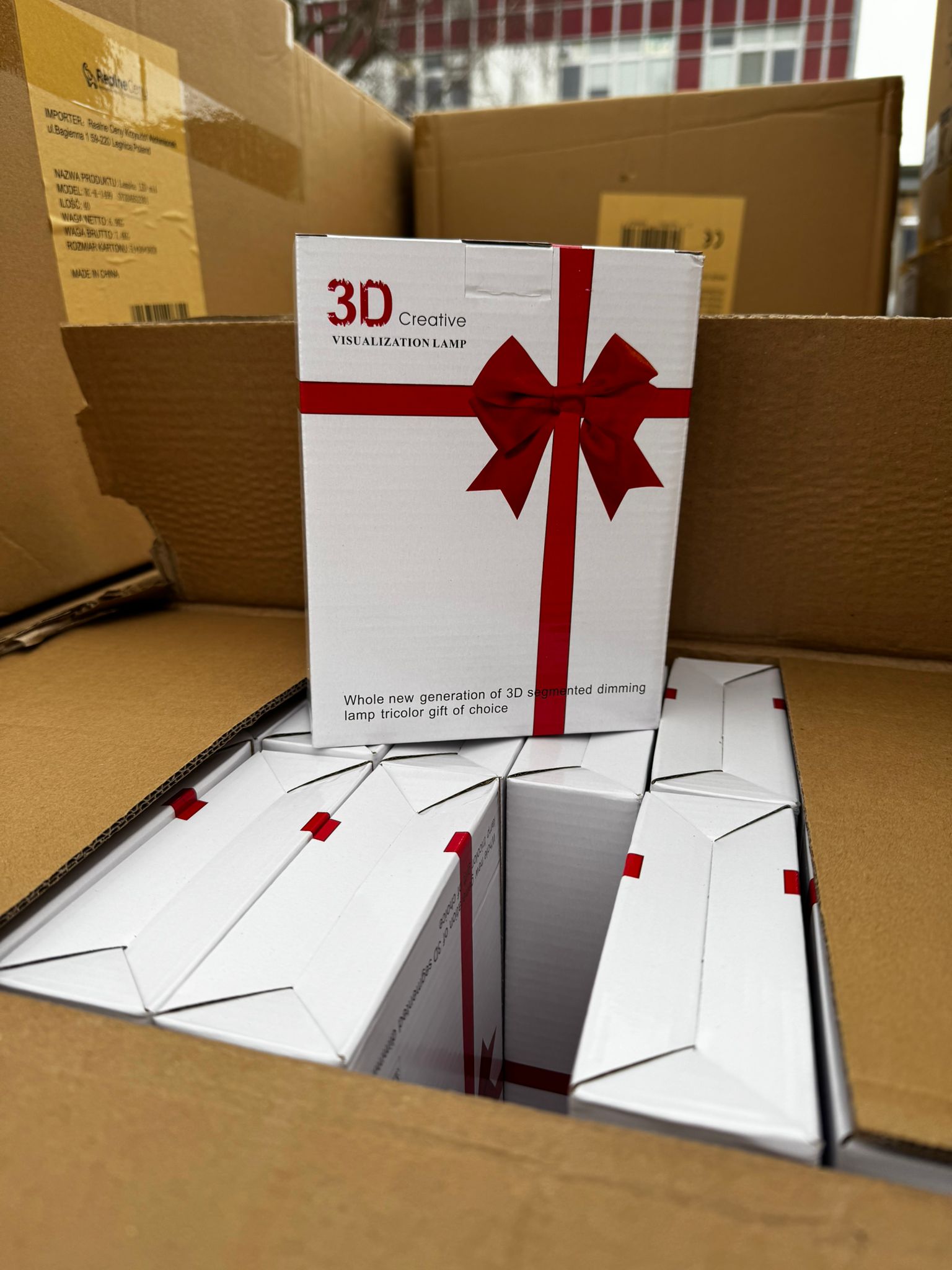 Armastuse Südamed 3D Illusioon Öölamp Laste Magamistuppa USB-ga