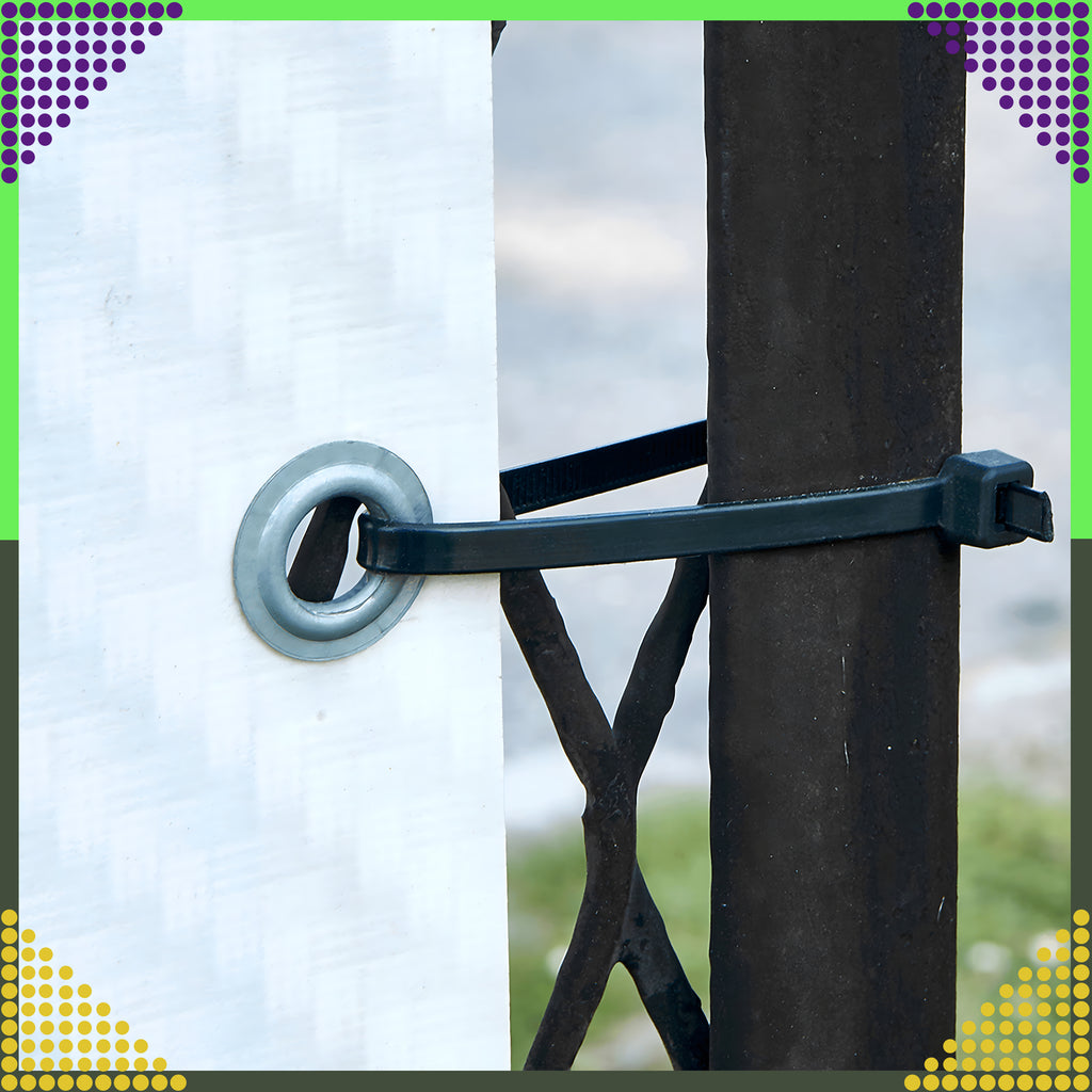 Tugevad kinnitused kaabliköidikud mustad 4x100mm 50 tk