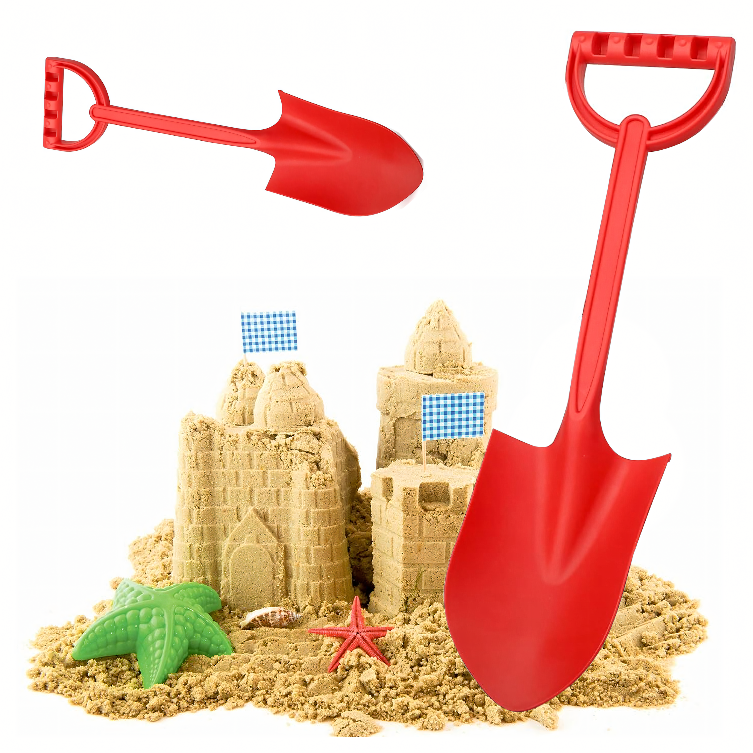 Labidas Liivalabidas rannale Liivakastidele Tugev suur XXL 64 cm