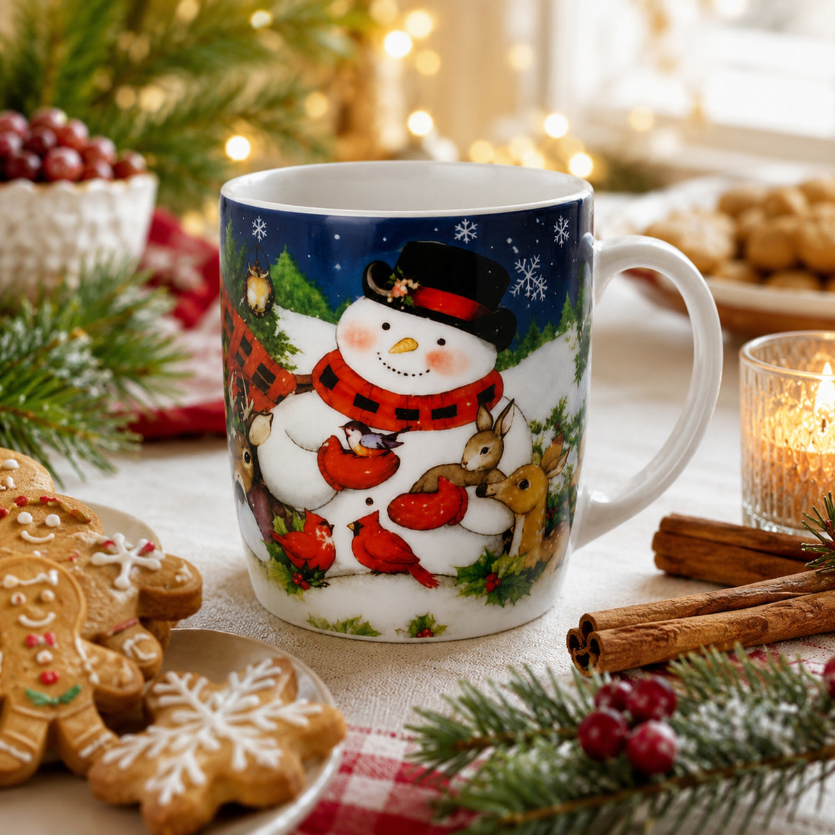 Christmas Mug Santa Snowman Christmas Tree Gift 200 ml