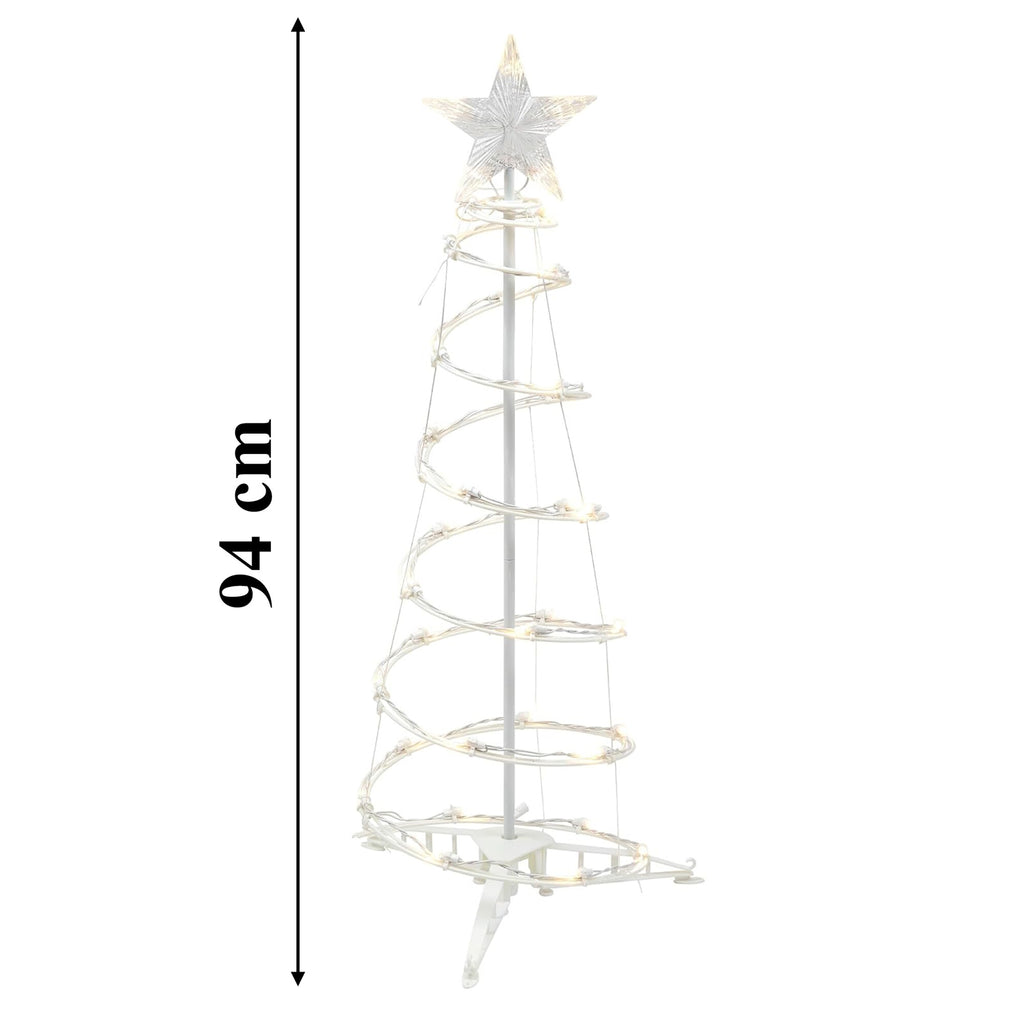 Spiraalne LED-jõulukuuse valgusdekoratsioon 94 cm RC-K-2872-15920