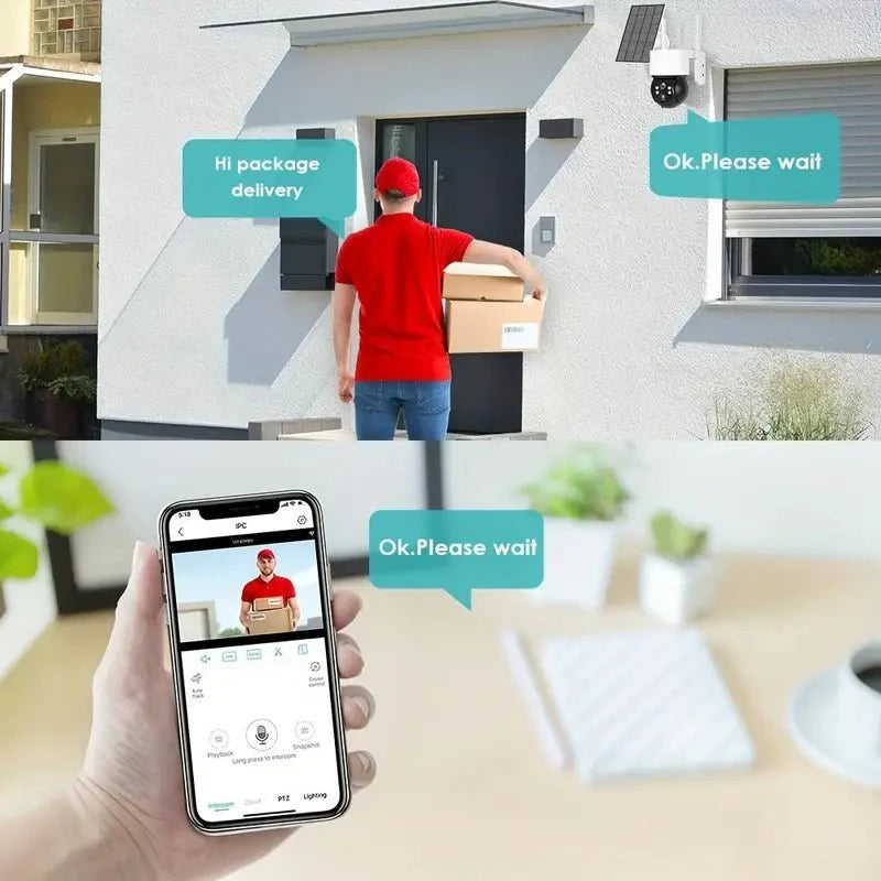 Päikesepatareiga WiFi väliturvakaamera