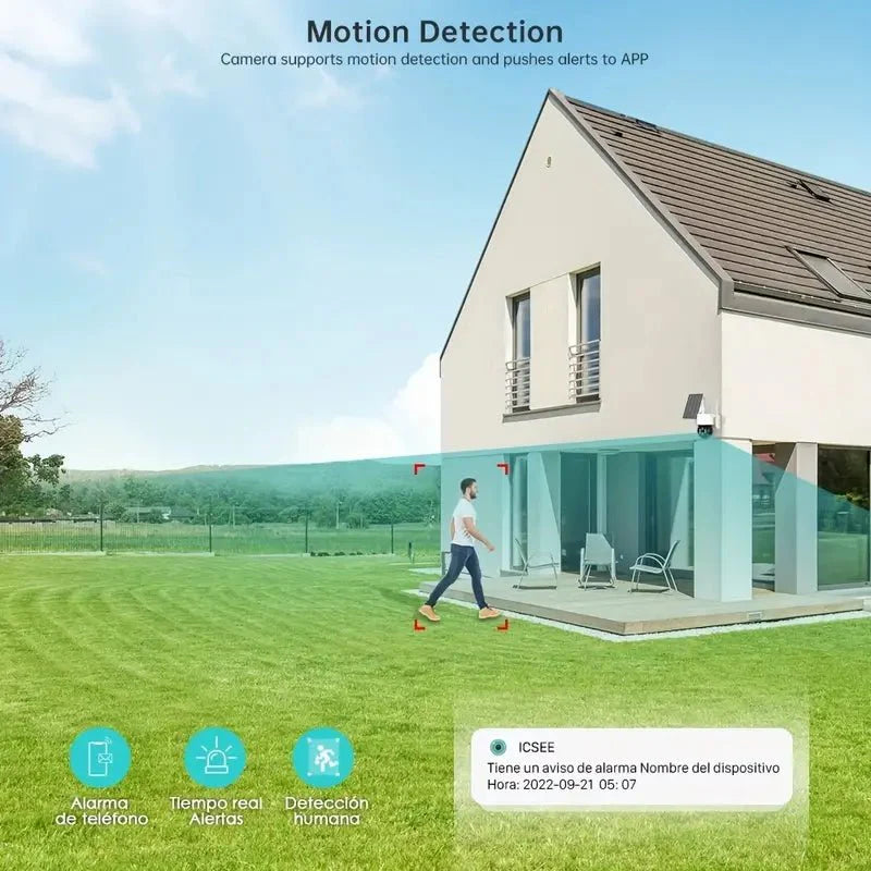 Päikesepatareiga WiFi väliturvakaamera