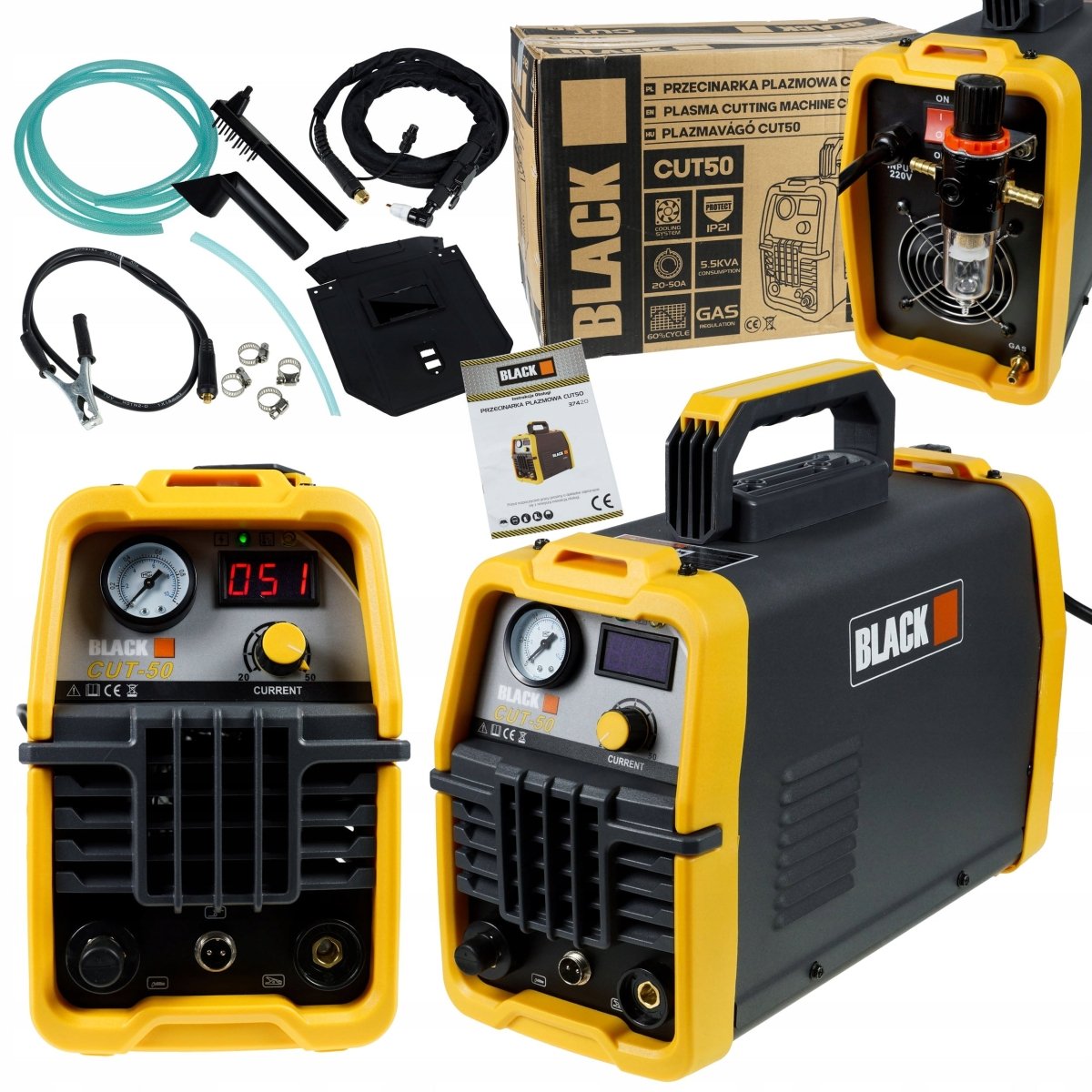 CUT50 plasmalõikur 230V 50Hz, 50A