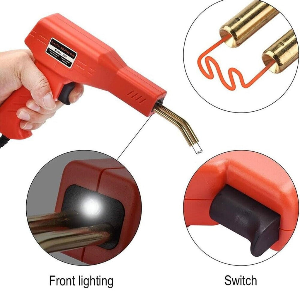 Plastic Repair Kit with Stainless Steel Clamps, 200 pcs, 50W