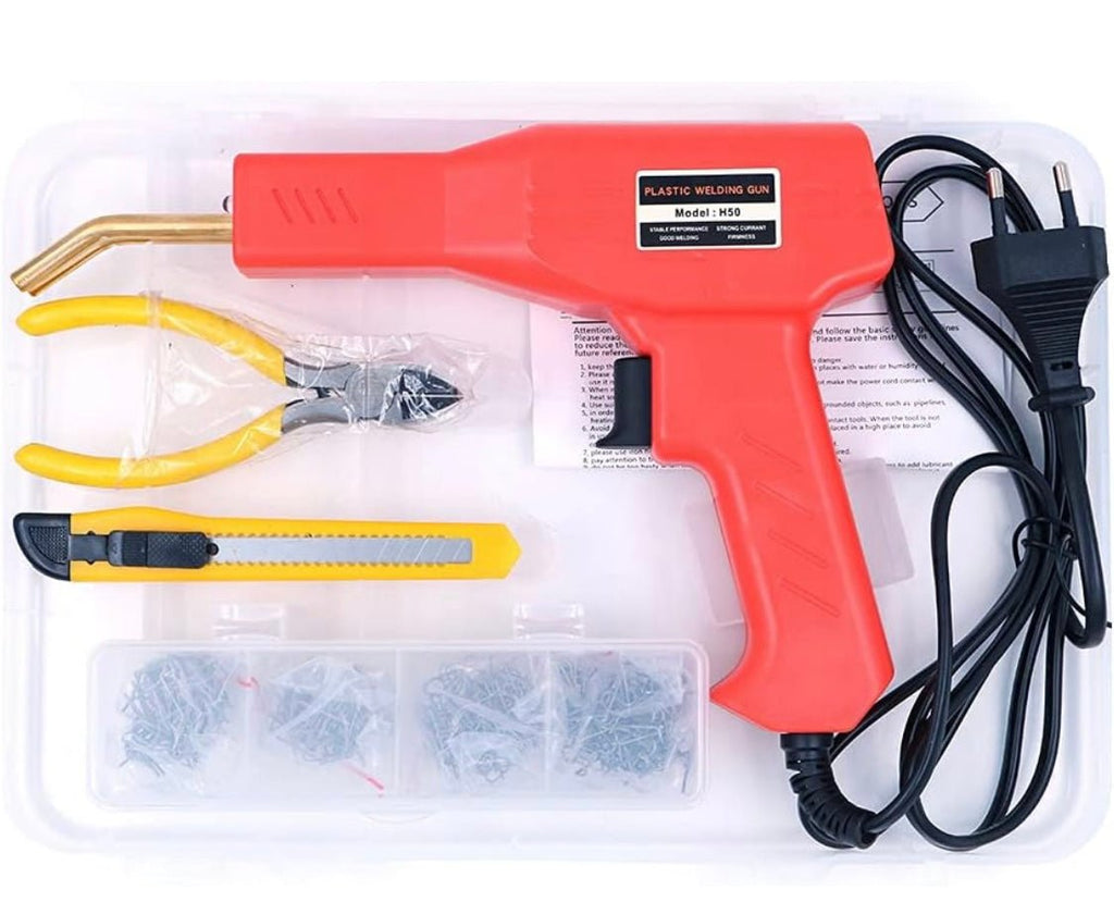 Plastic Repair Kit with Stainless Steel Clamps, 200 pcs, 50W