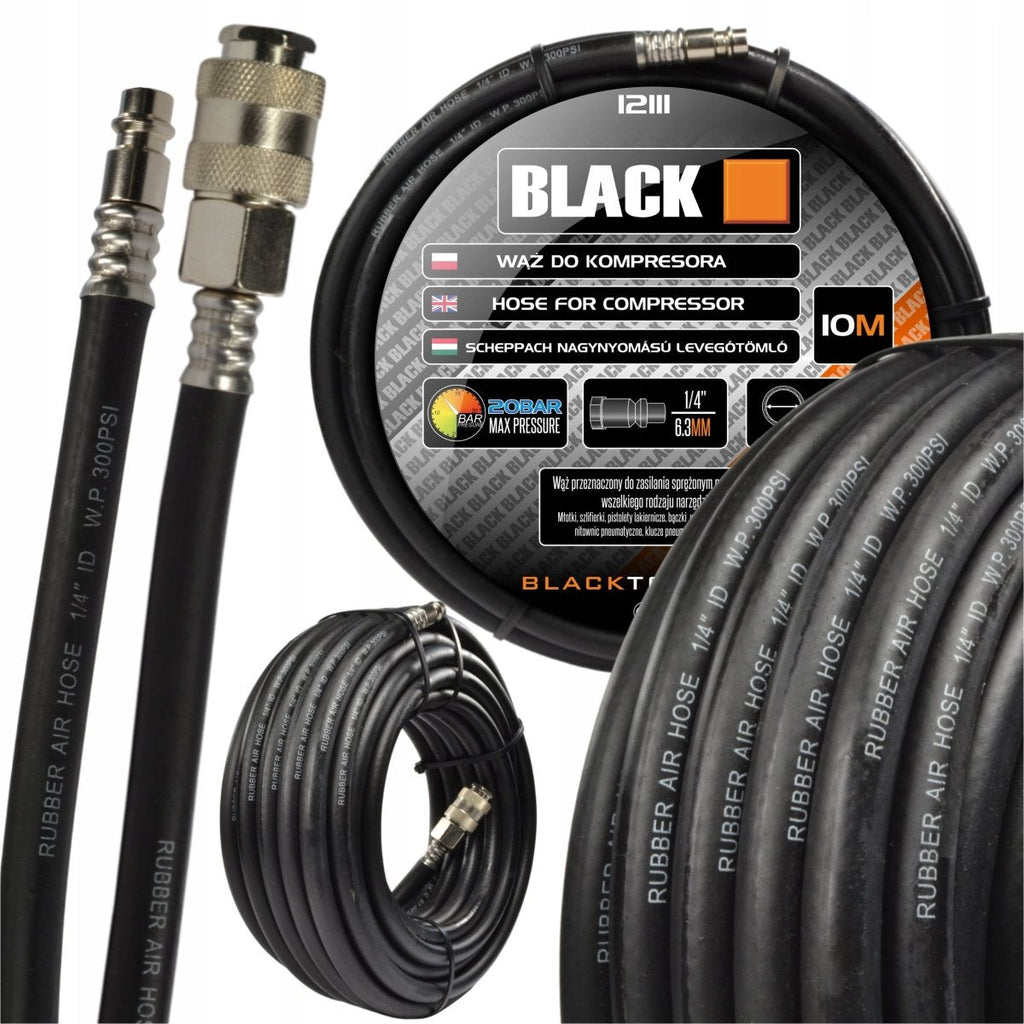 15 m pneumaatiline voolik 6x12 mm 20 bar kiirliitikutega