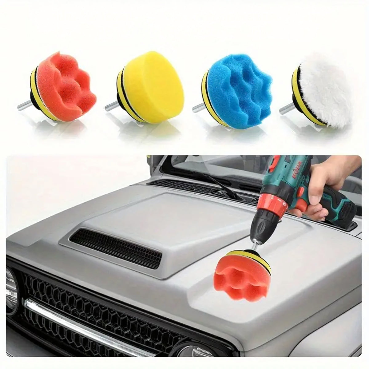 Poleerimispadjad ja - švammid trellipoleerijale, 80 mm – 11 - osaline - Ostuklikk