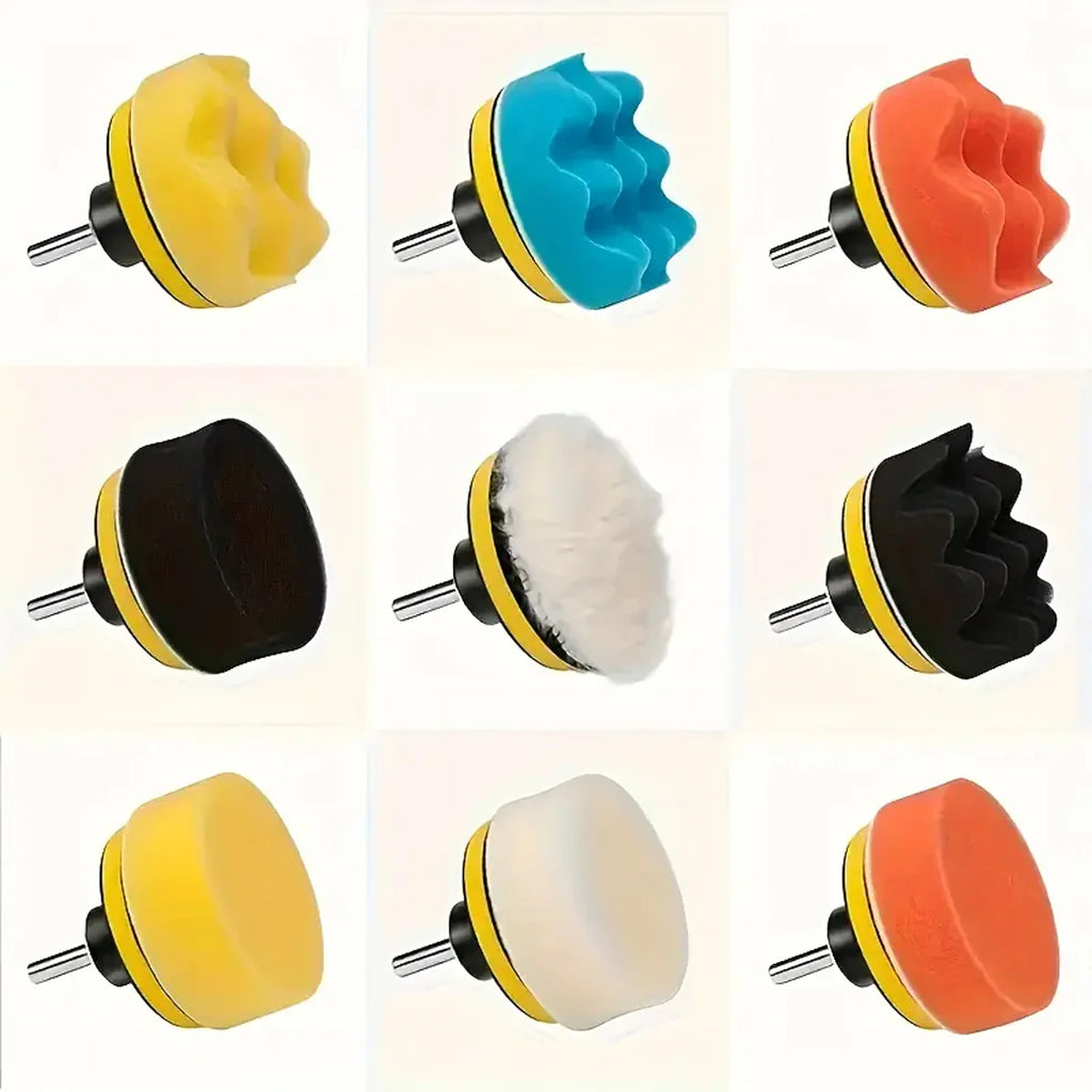 11-osaline 80mm poleerimispadjakeste ja käsnade komplekt trellile (80 mm)