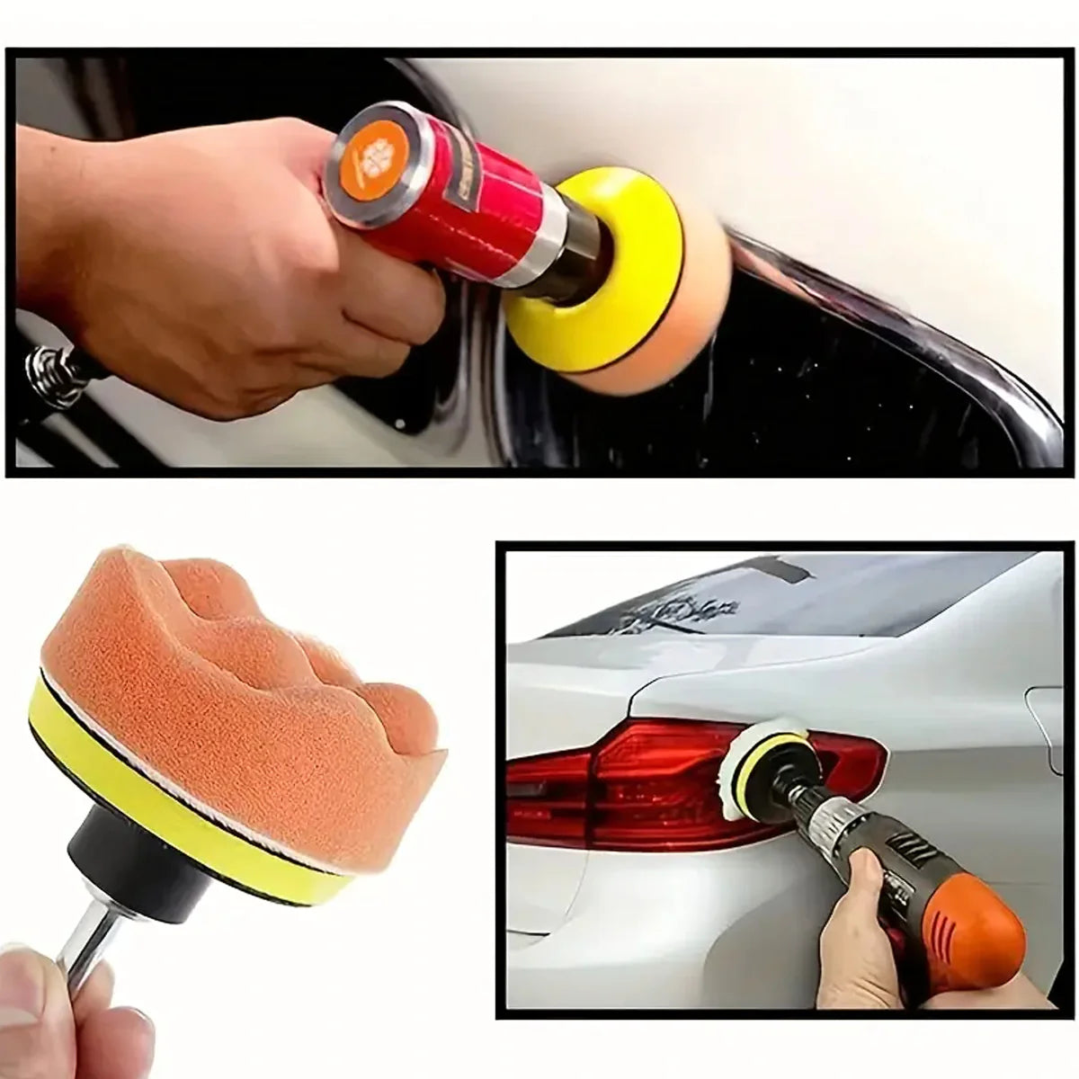 11-osaline 80mm poleerimispadjakeste ja käsnade komplekt trellile (80 mm)