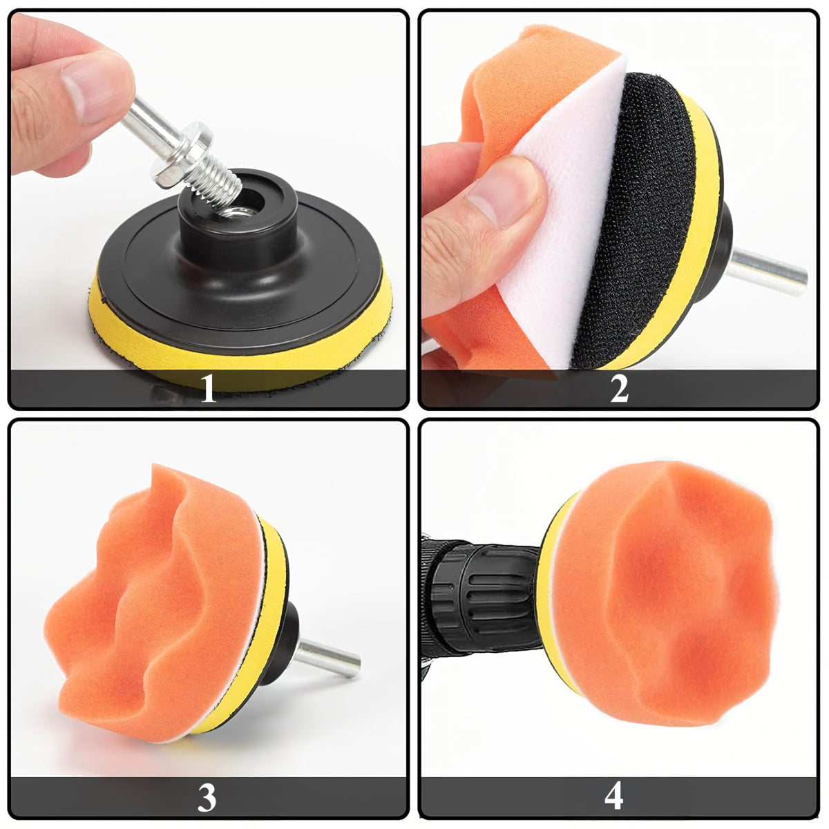 Poleerimispadjad ja - švammid trellipoleerijale, 80 mm – 11 - osaline - Ostuklikk