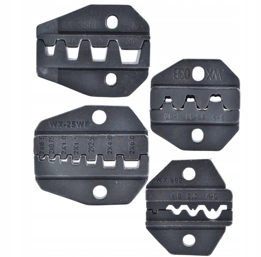 Pressimistööriistade komplekt ühendustele 5 matriitsiga 10-35 mm ja isolatsiooni eemaldaja 0,2-6 mm