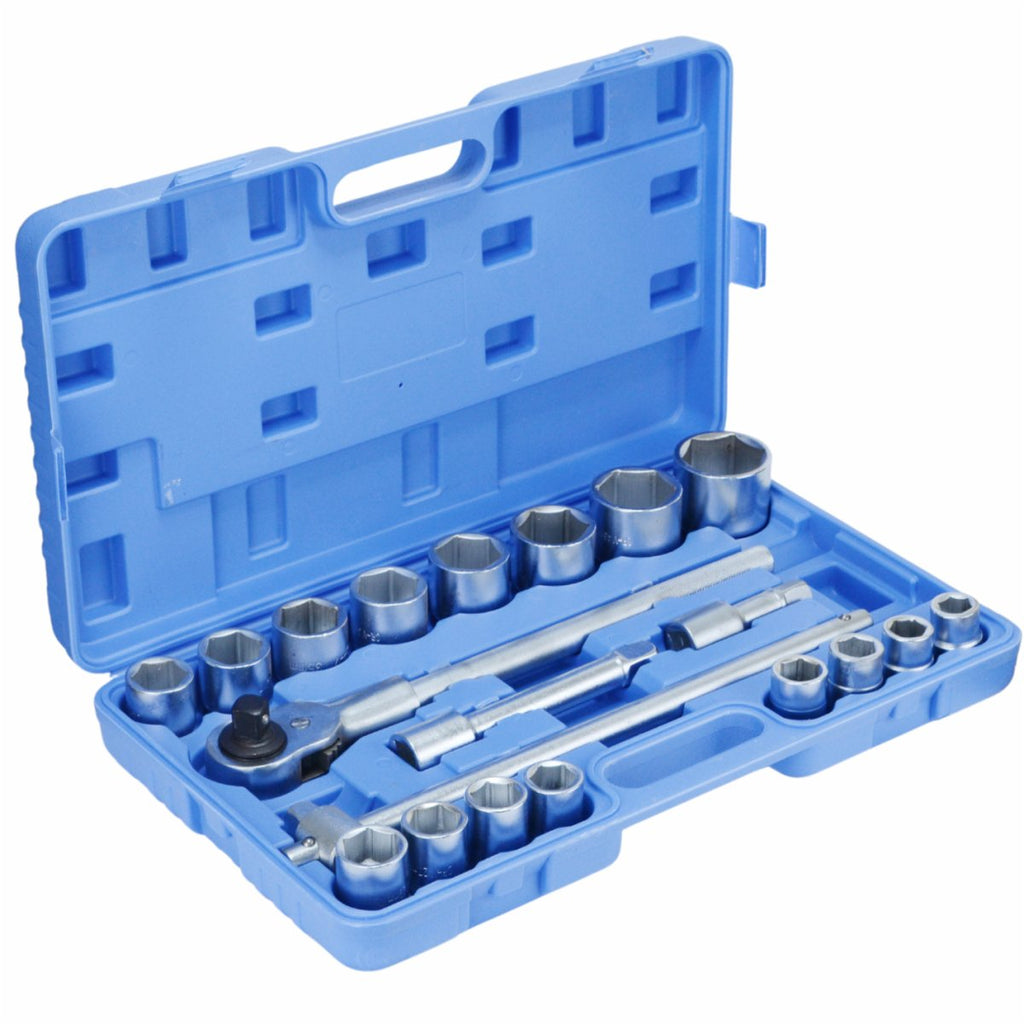 Professional 21-Piece 3/4" Socket Wrench Set 19-50mm CRV Steel