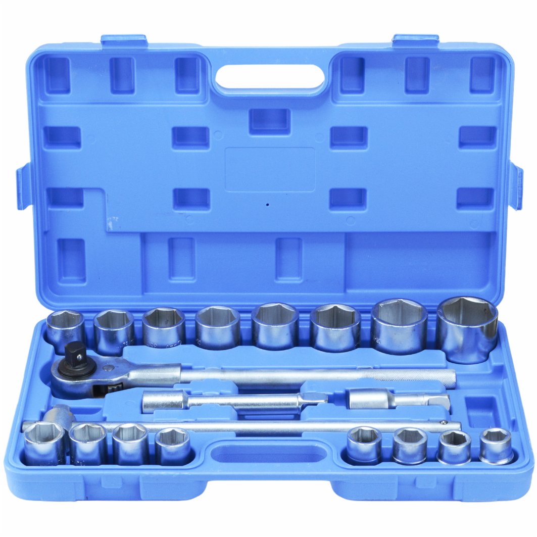 Professionaalne 21-osaline 3/4" padrunvõtmete komplekt 19-50mm CRV teras