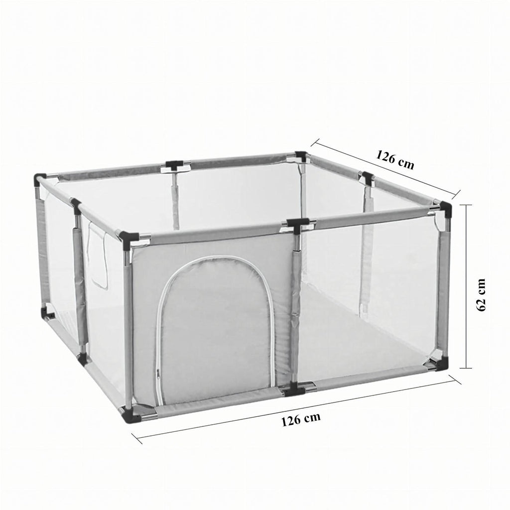 Children's Playpen with Foldable Ball Pit 126x126cm