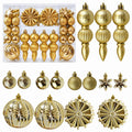 Shatterproof Decorative Christmas Baubles Set 52 pcs