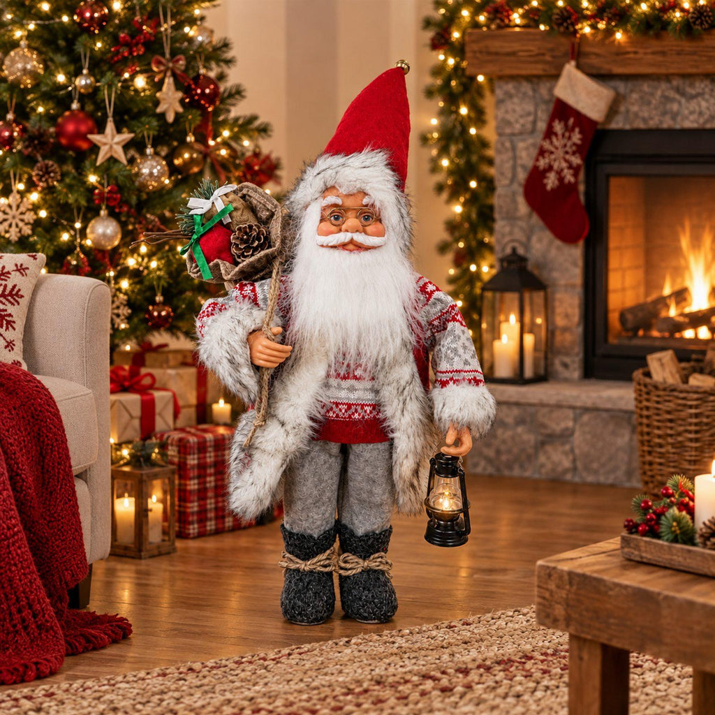Premium Scandinavian Santa Claus Christmas Figurine 60 cm
