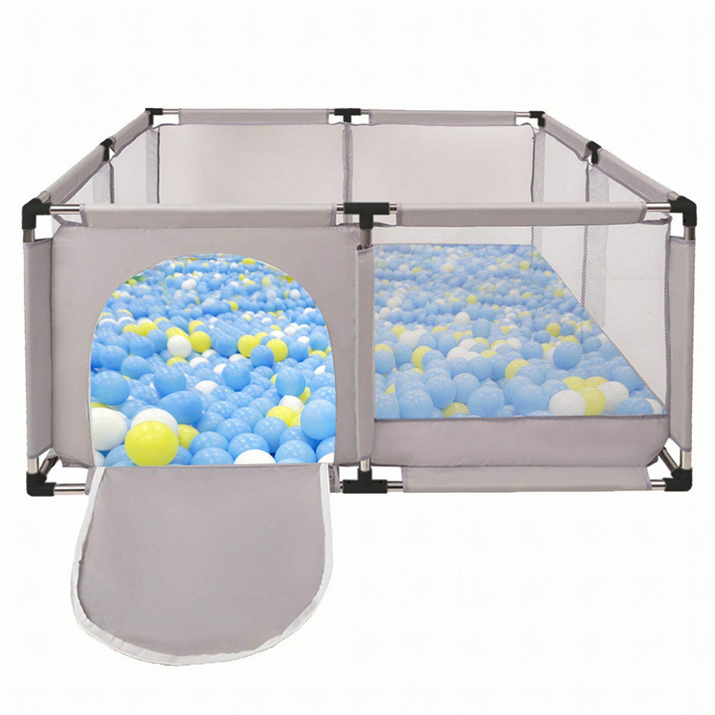 Children's Playpen with Foldable Ball Pit 126x126cm