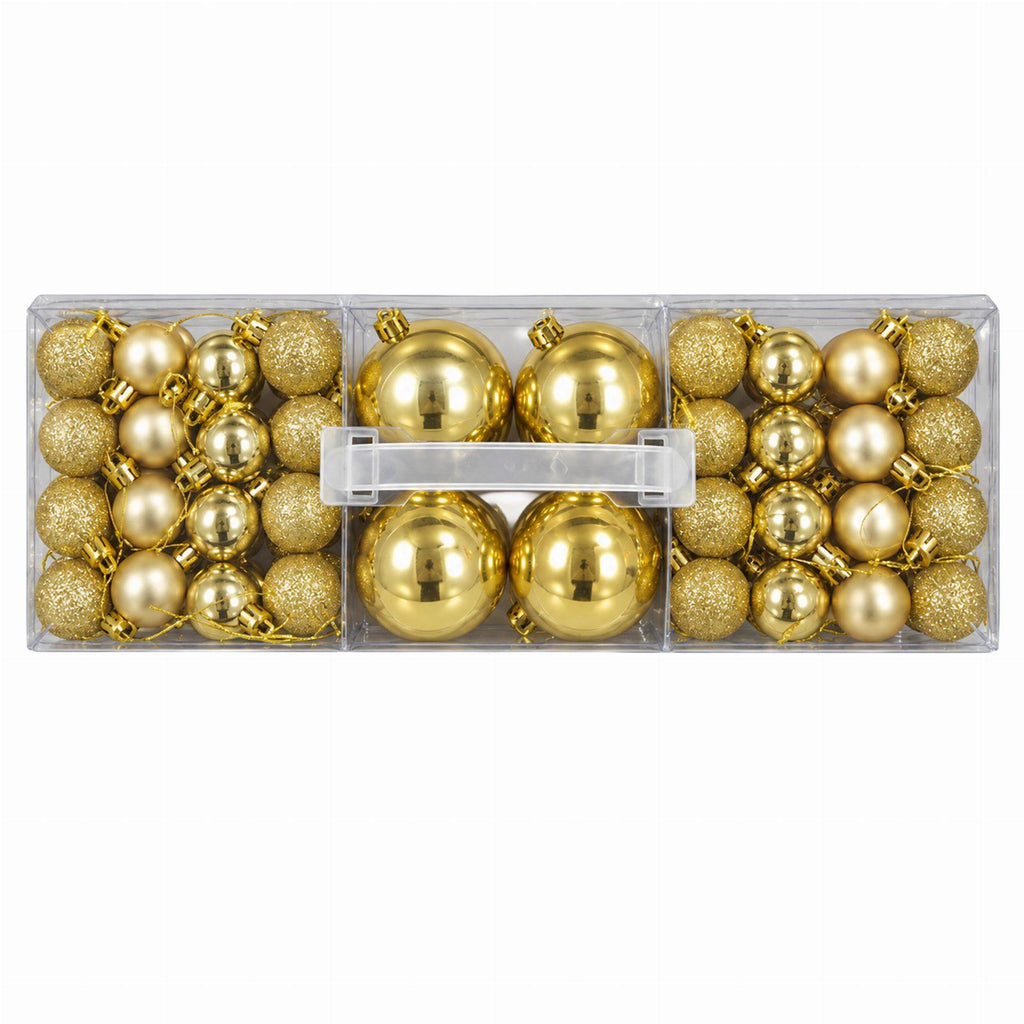 Shatterproof Decorative Christmas Baubles Set 100 pcs