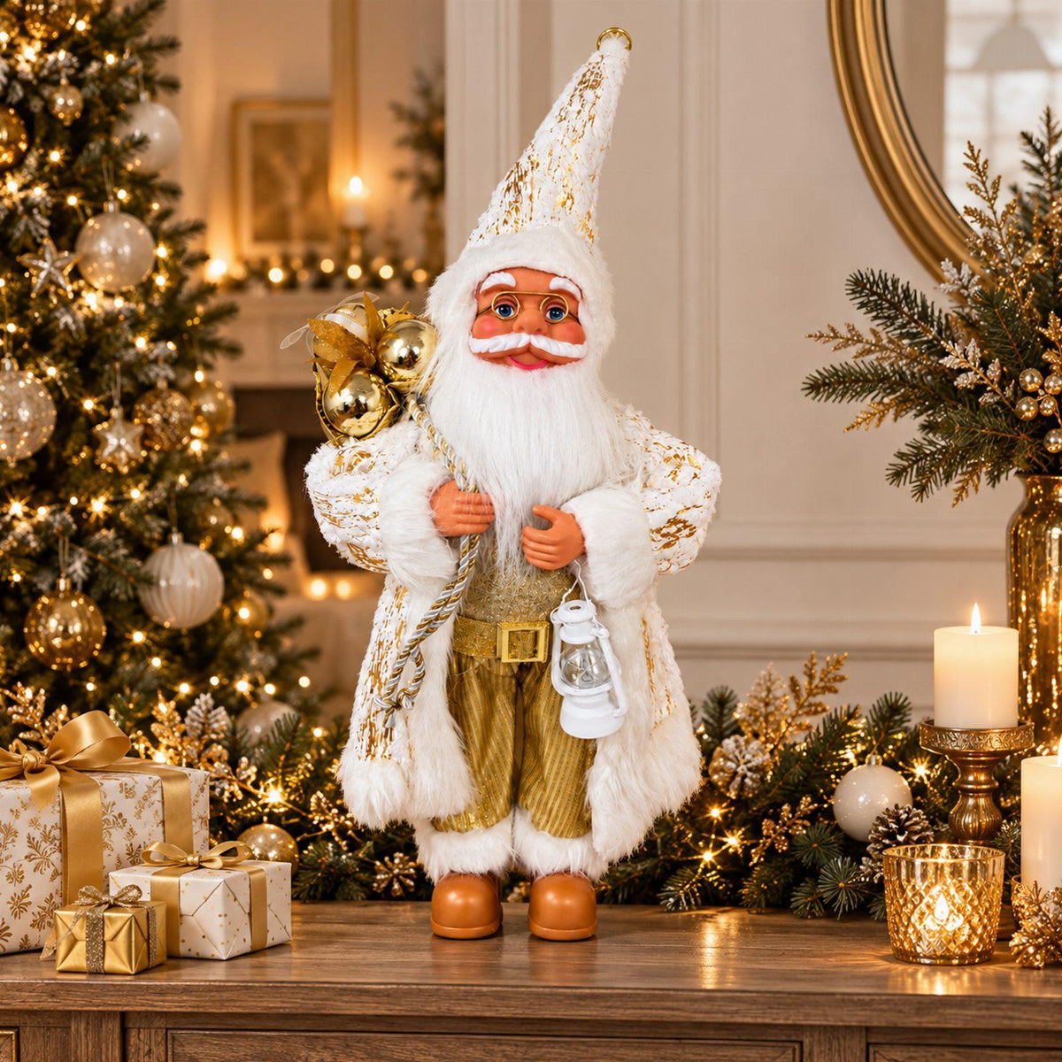 Premium Scandinavian Santa Claus Christmas Figurine 60 cm