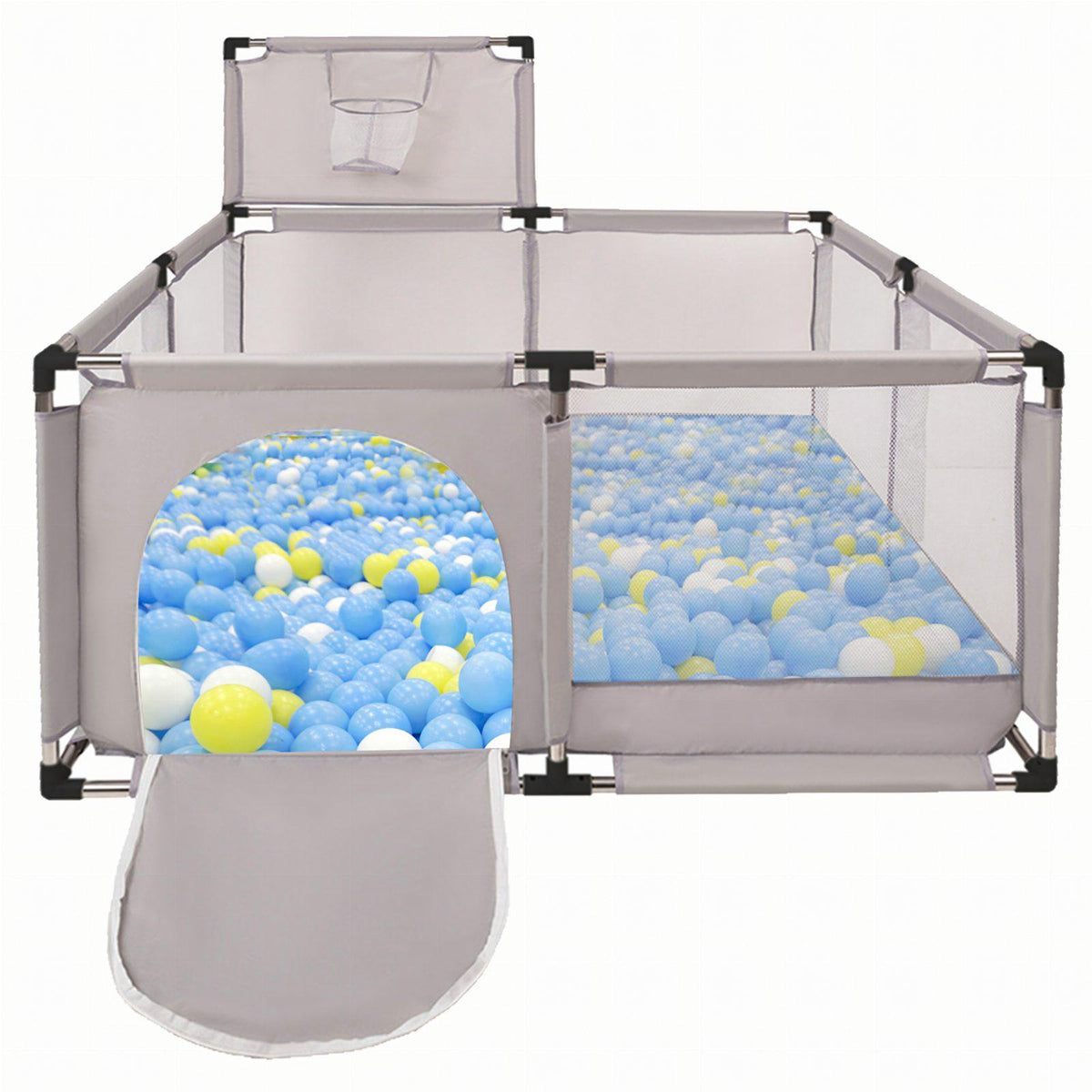 Laste mänguaedik pallimere alaga 126 × 126 cm RC-K-2647-15929