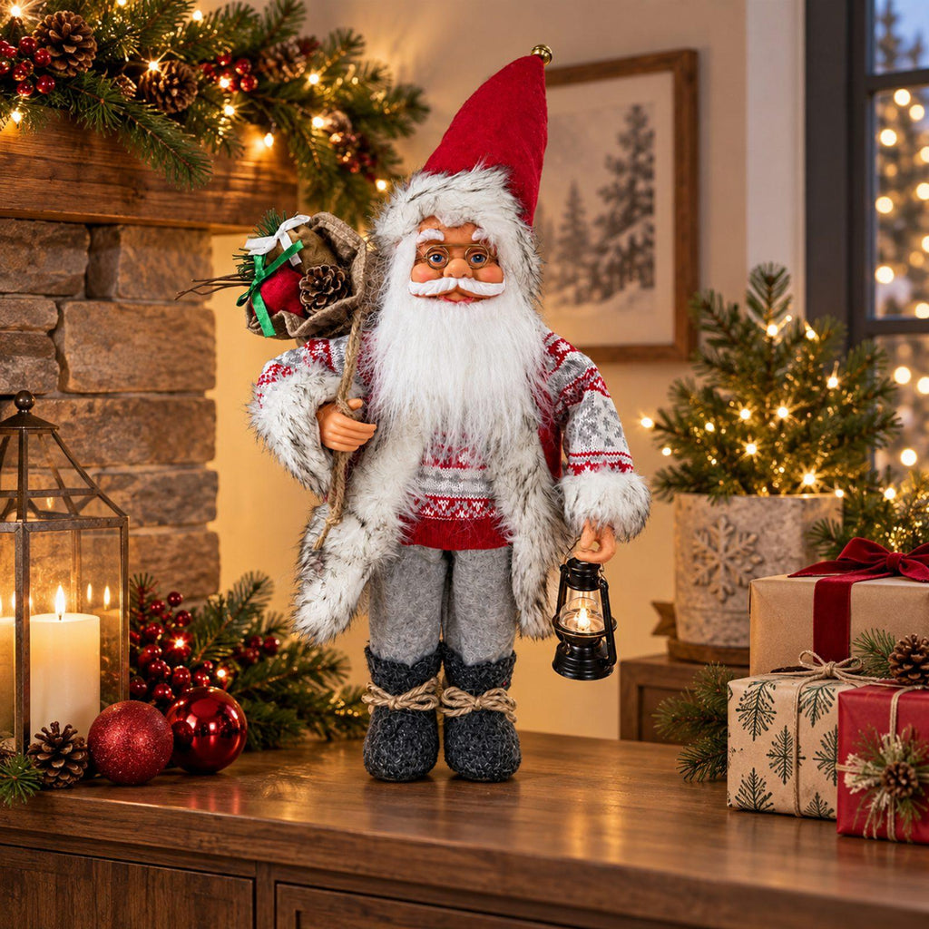 Premium Scandinavian Santa Claus Christmas Figurine 60 cm