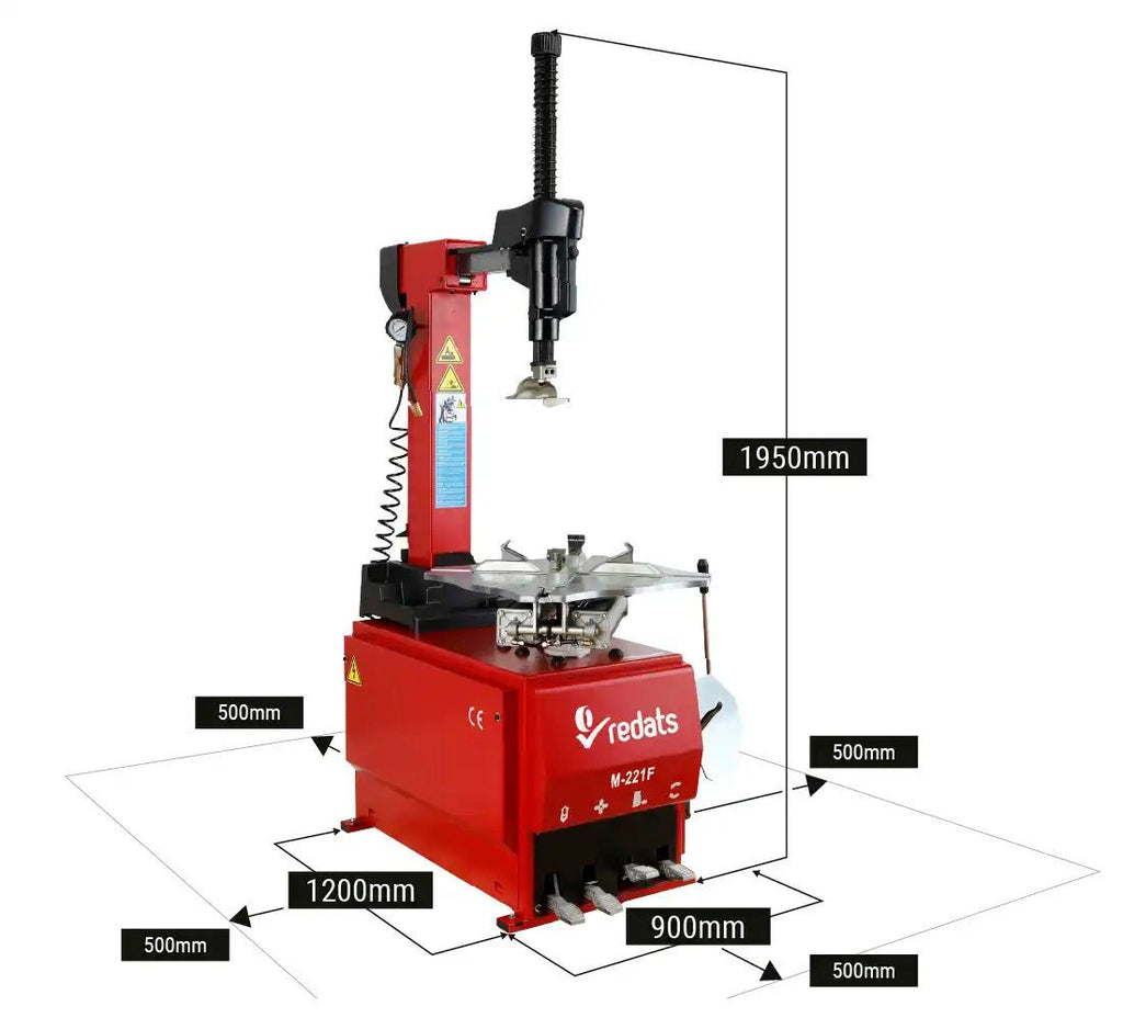 REDATS M-221F automaatne rehvitöökoda 230V autodele ja kaubikutele kuni 24"