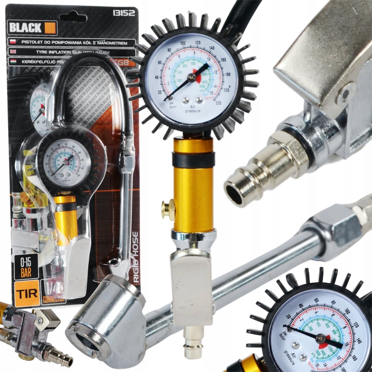 Rehvipump koos manomeetriga kuni 15 baari