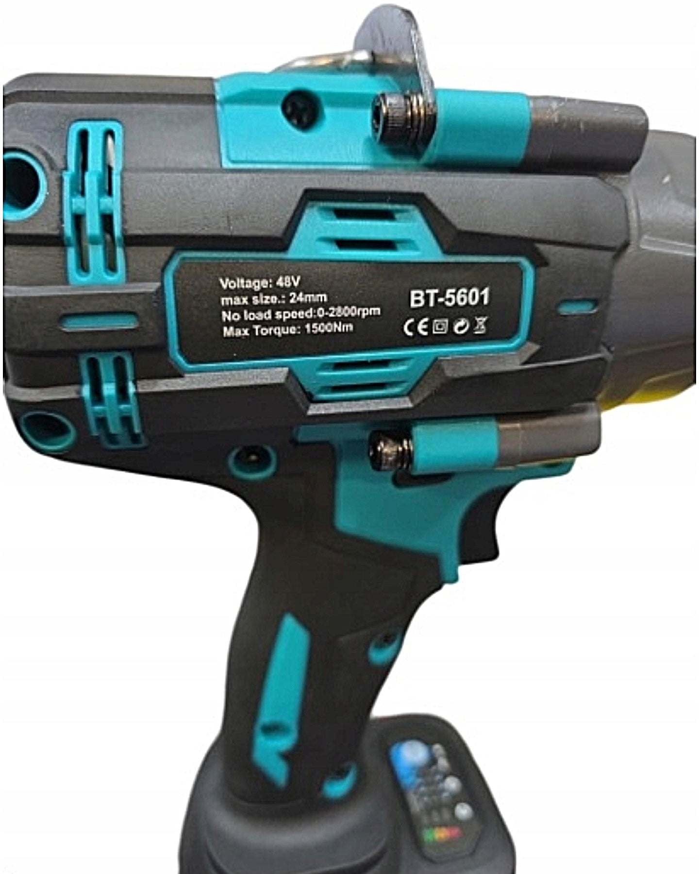 Bull-Tech BT-5601 juhtmeta harjadeta löökmutrikeeraja 1500Nm – 2× 6.0Ah akud, 1/2" ajam, Makita akuga ühilduv