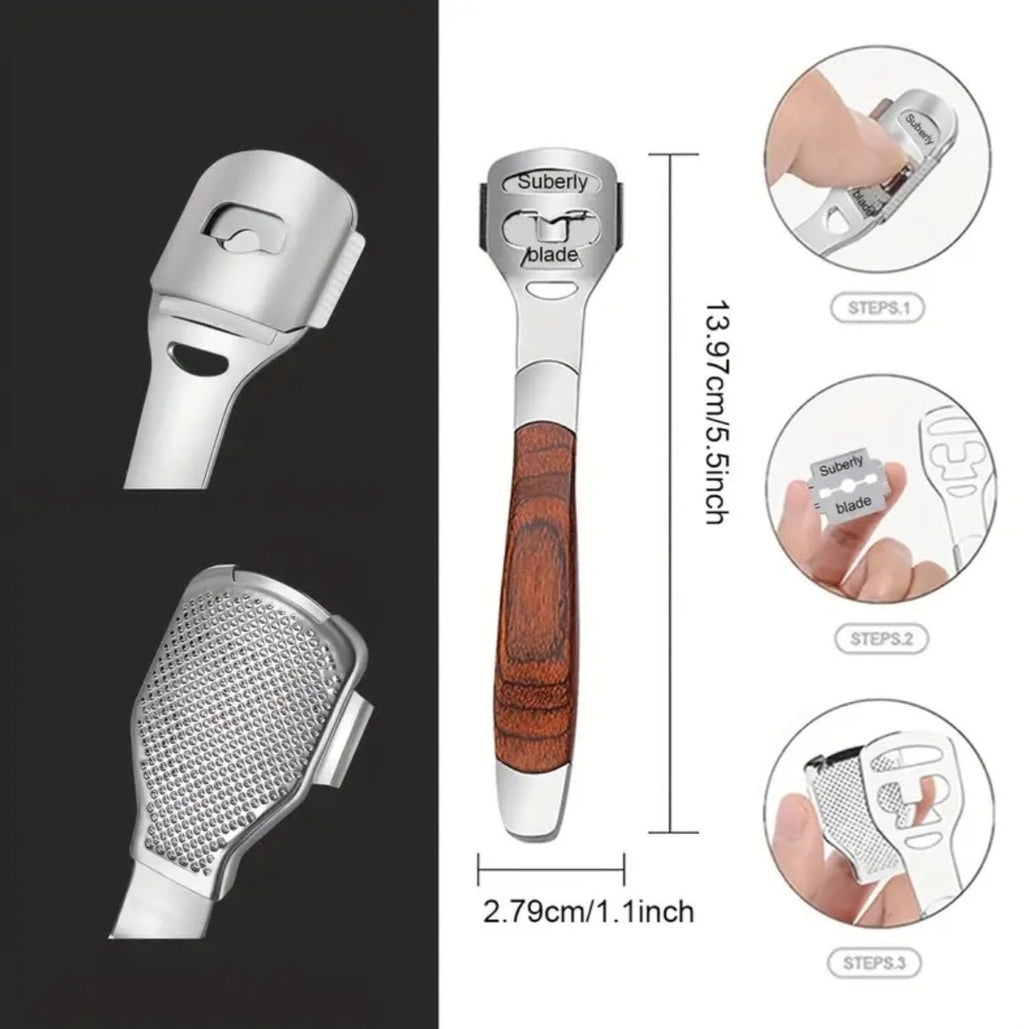 Roostevabast terasest paksu nahapaksendi eemaldaja koos 10 varutera (10 tk)