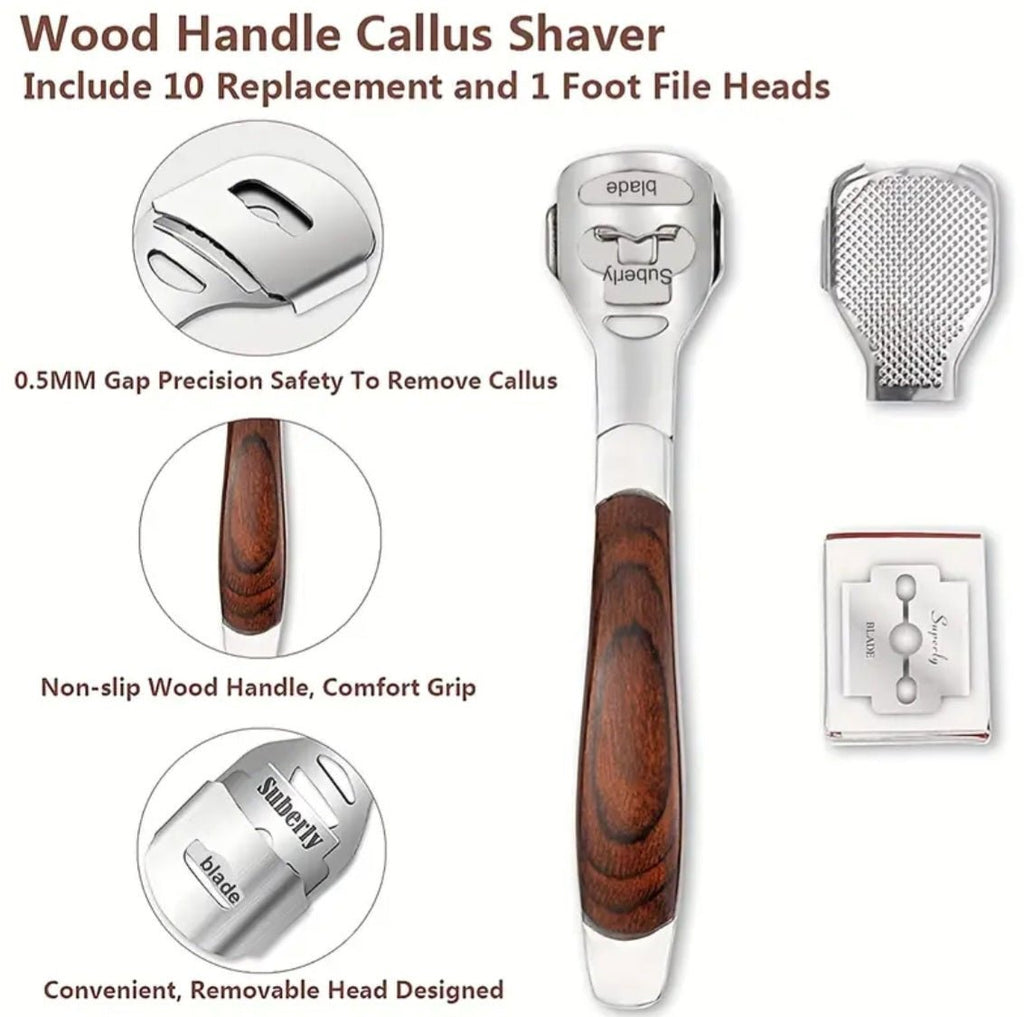 Roostevabast terasest paksu nahapaksendi eemaldaja koos 10 varutera (10 tk)