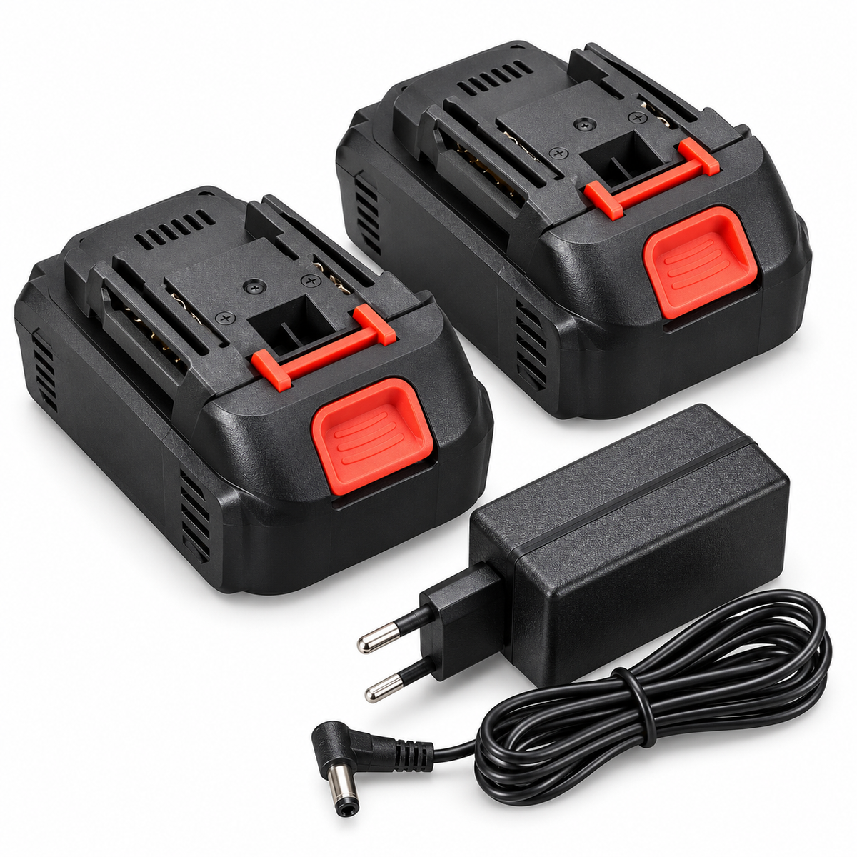 Two RANGERZ drill batteries and charger