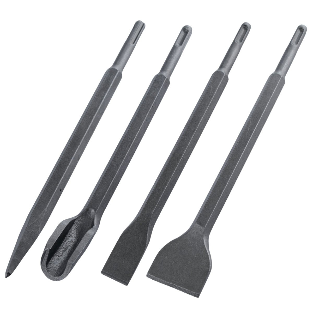 Black SDS Plus Drill and Chisel Set, 17 Pieces