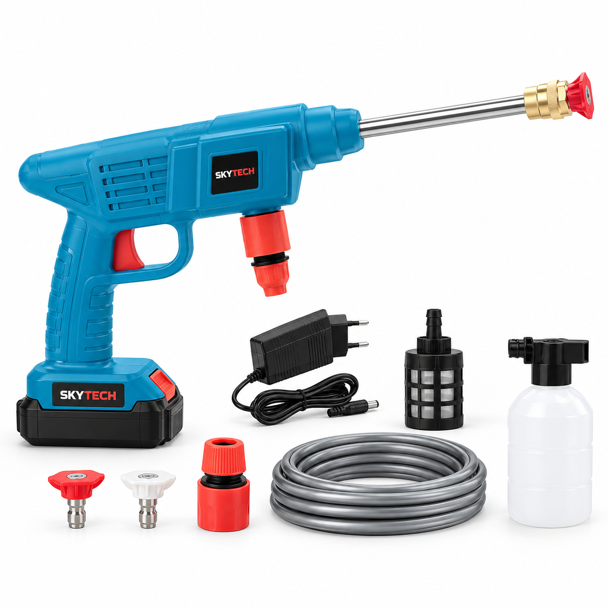 SKYTECH SR-909 akuga pesupüstoli täiskomplekt