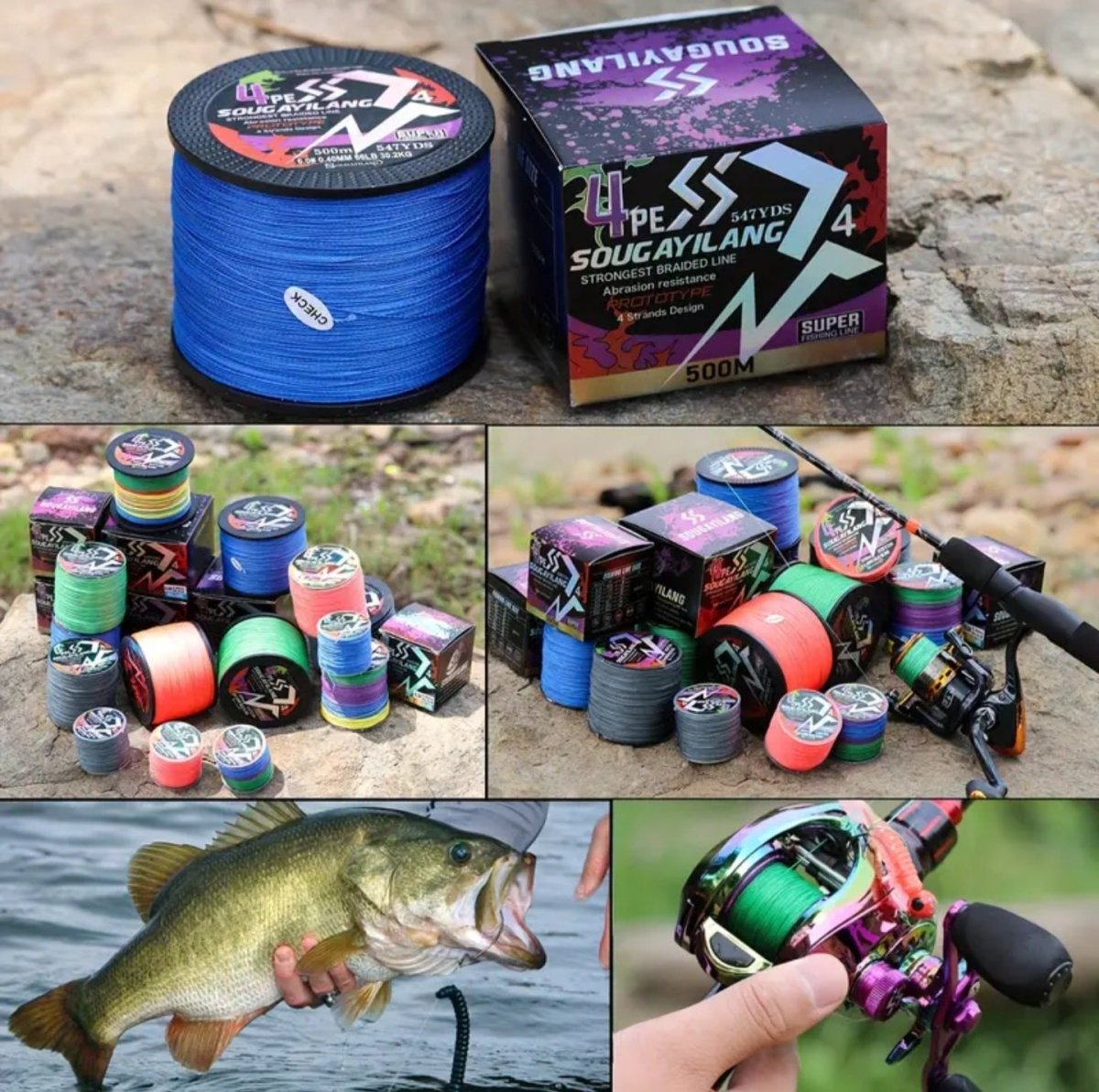 Sougayilang 4 kiuline PE punutud õngenöör 100m 0.28mm 17.9kg