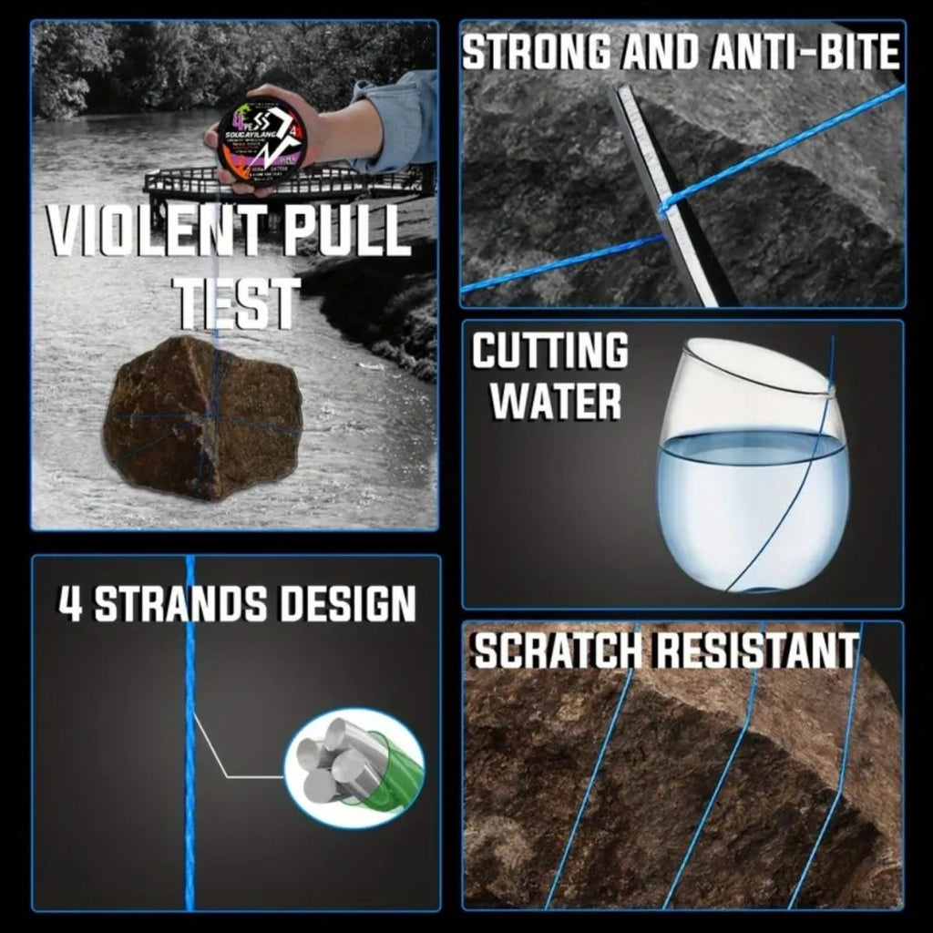Sougayilang 4 kiuline PE punutud õngenöör 100m 0.28mm 17.9kg