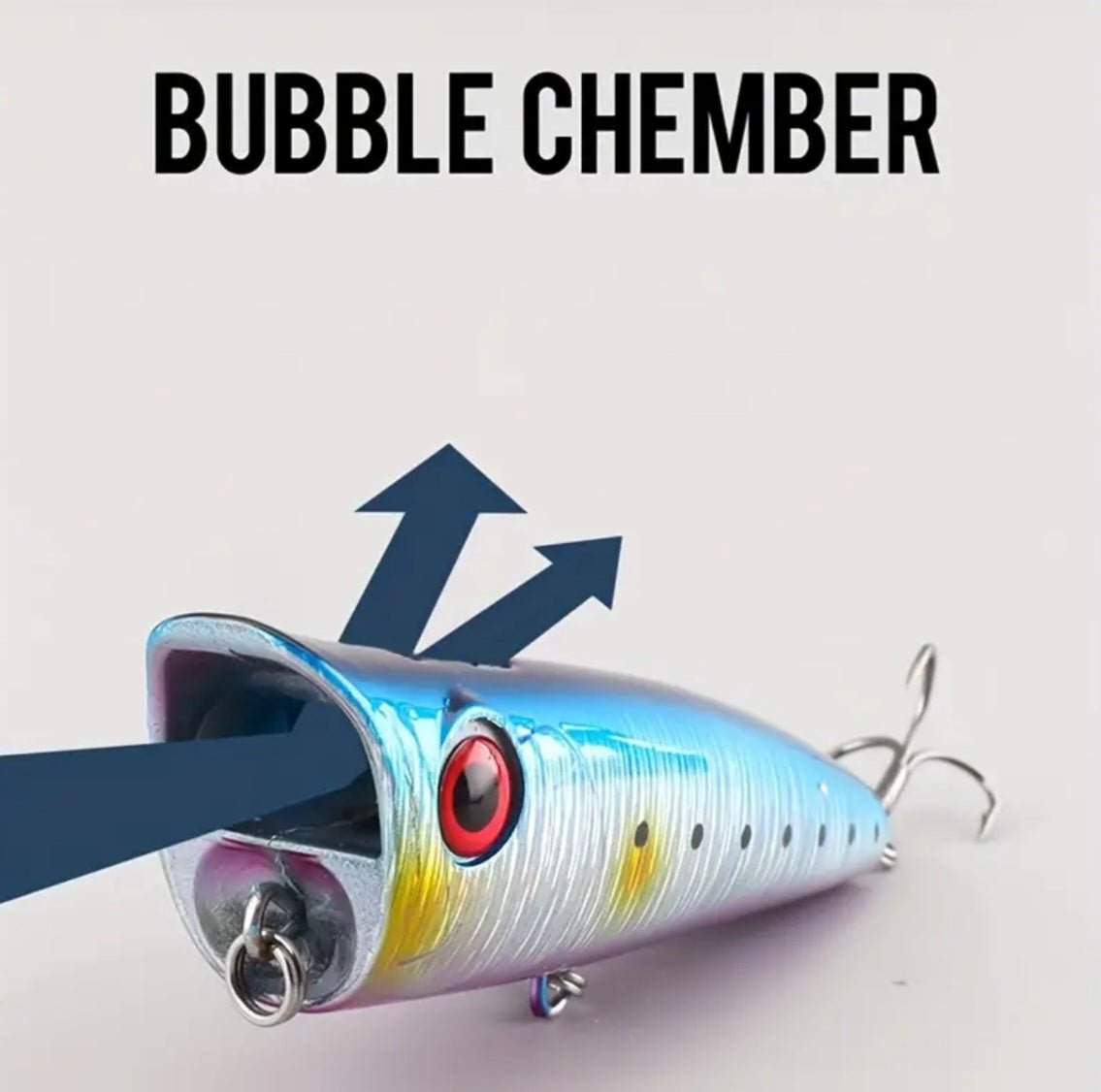 Pritsiv veelainega ujuv popper-tüüpi kalapüügipeibutis