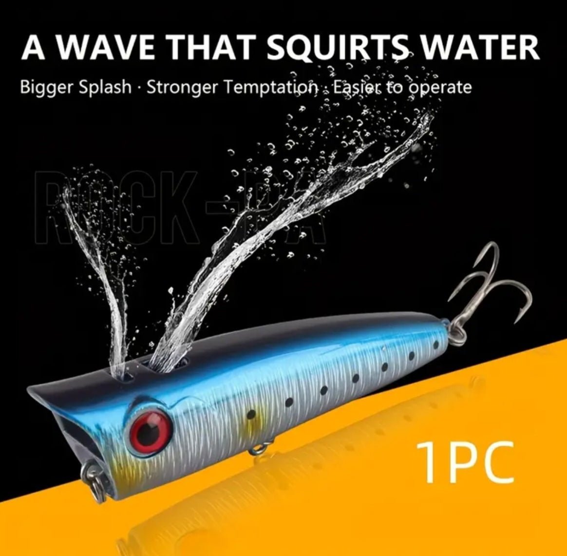 Pritsiv veelainega ujuv popper-tüüpi kalapüügipeibutis