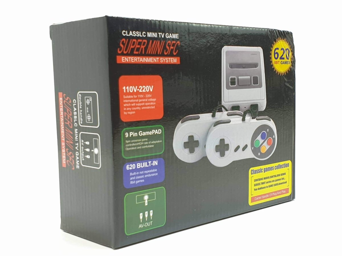 Super Kift retro mängukonsool 620 sisseehitatud mänguga