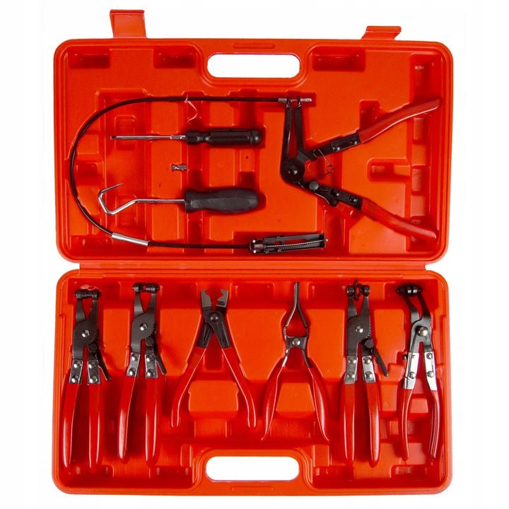 Black Clamp Pliers Set, 9 Pieces