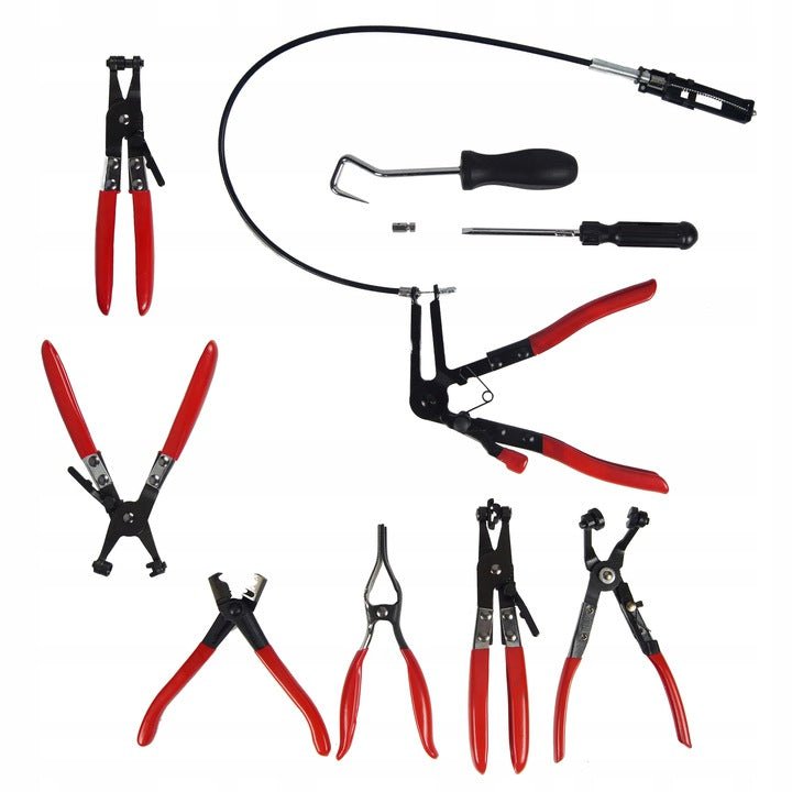 Black Clamp Pliers Set, 9 Pieces