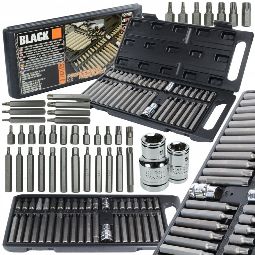 40-Piece Star, Hex & Torx Bit Set with Case