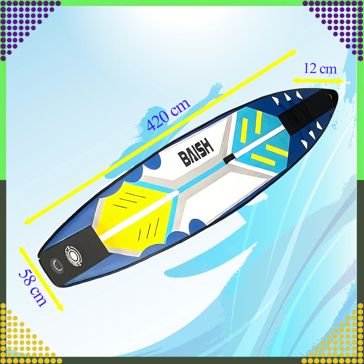 Täispuhutav SUP aerulaud 420 cm + tarvikud - Ostuklikk