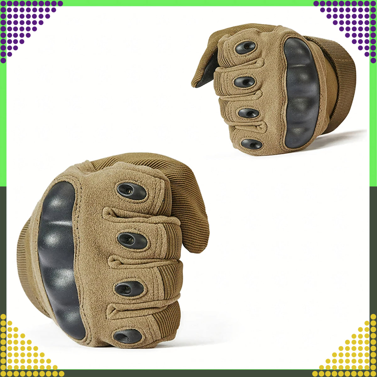 Taktikalised töö - ja motokindad L – puuteekraan, kaitsesõrmenukid - Ostuklikk