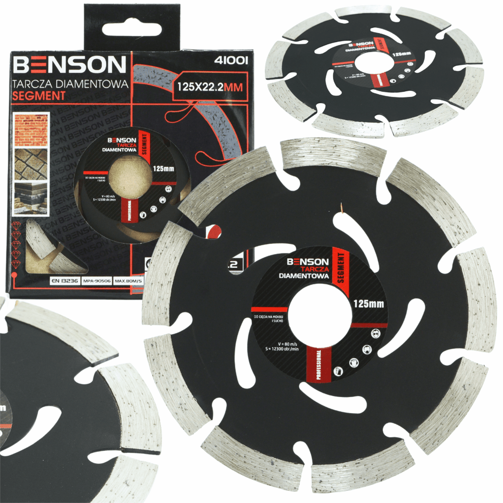 BENSON by BLACK 125 mm teemantlõikeketas nurklihvijale (2 mm)